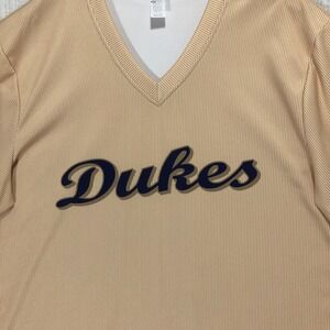 Fanthread Dukes Jersey Collection V Neck Short Sleeve Athletic Shirt Top 2XL
